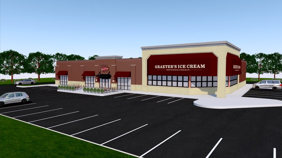 Graeter's store on Bethel Road in line to Habitat for Humanity