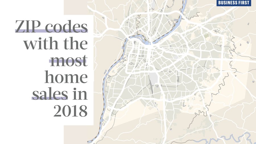 Louisvillearea ZIP codes with most home sales in 2018 Louisville