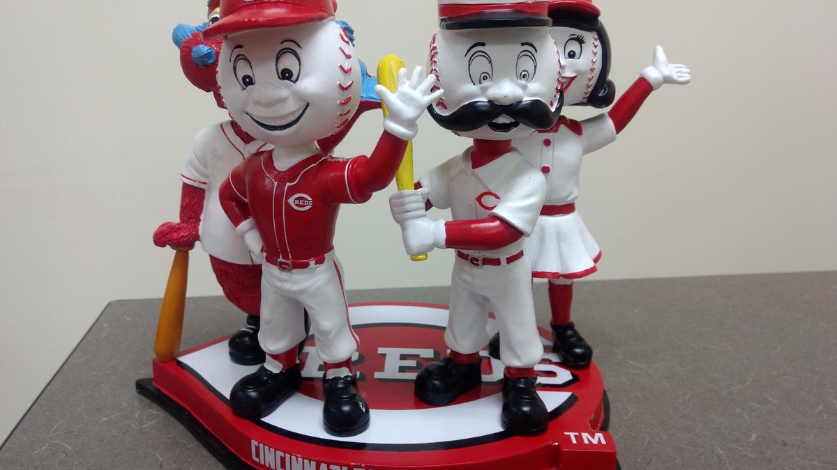 Cincinnati Reds limited-edition quadruple mascot bobblehead