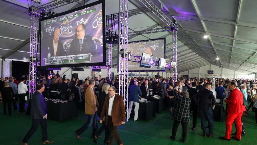 Inside the VIP tent at Turfway’s Jeff Ruby Steaks PHOTOS Cincinnati