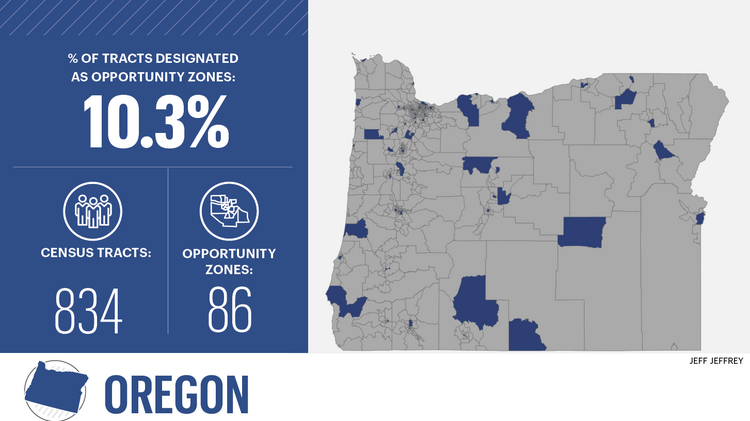 Opportunity zone map oregon
