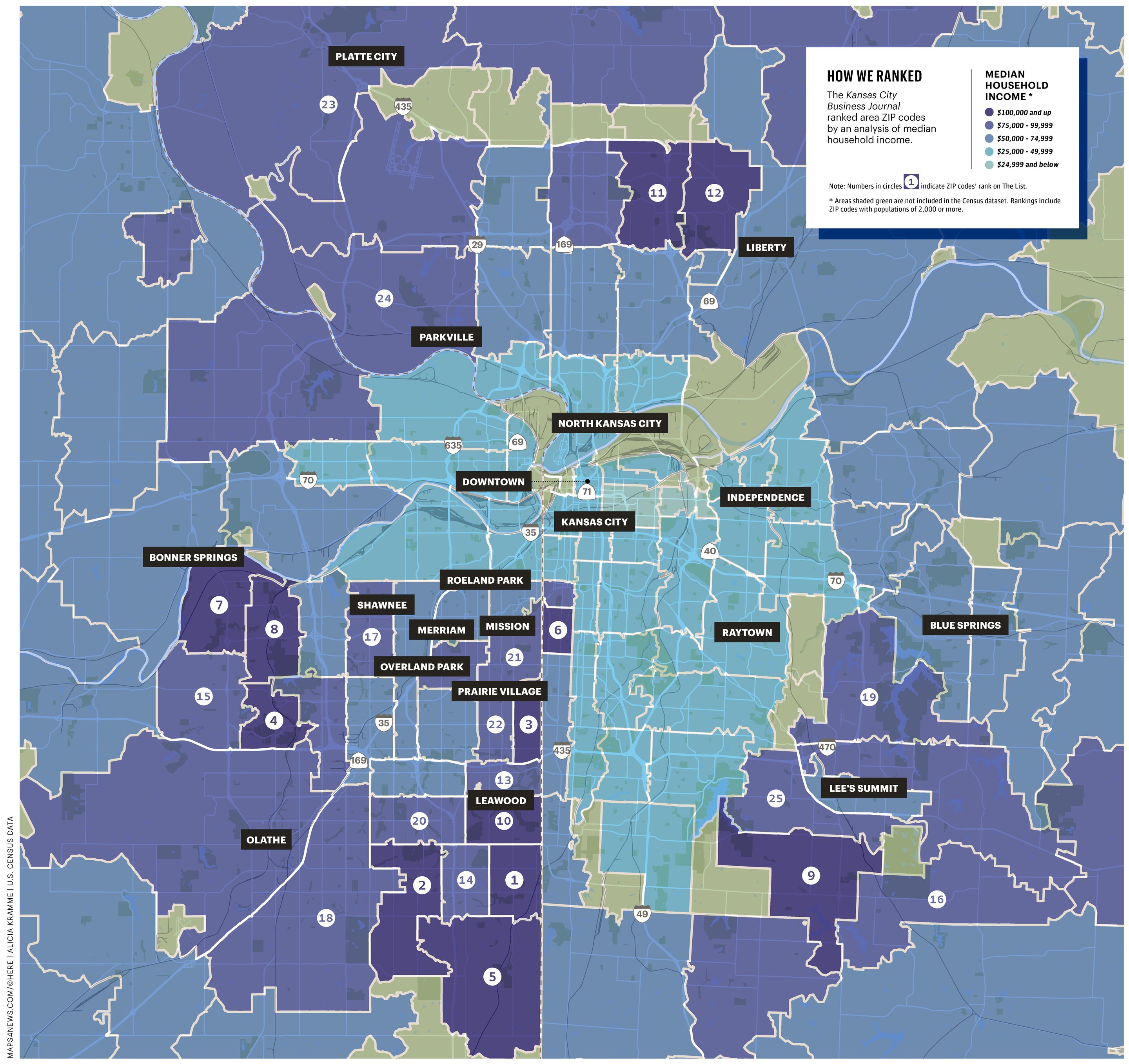Cover Story KC area's wealthiest ZIP codes Kansas City Business Journal