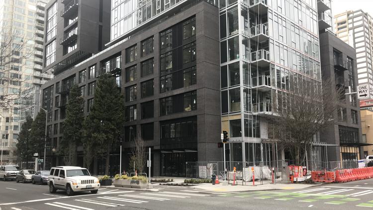 Avalonbay Considers Pop Up Hotel For New Seattle Tower Puget Sound Some Of The Apartments On Lower Level New Avalon Belltown Tower In Seattle