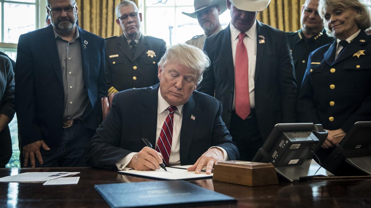 Trump Issues First Veto After Congress Rejects Border Emergency - Puget ...