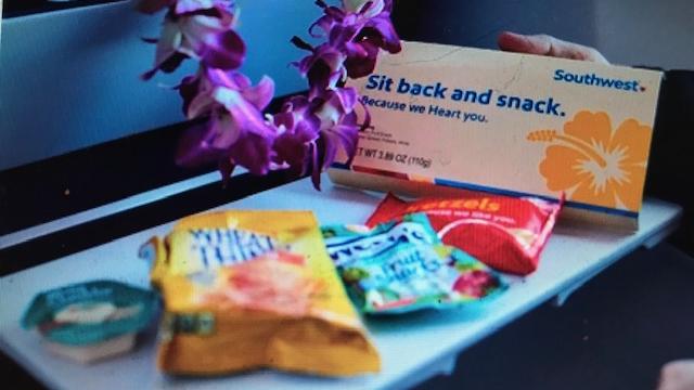 Southwest Airlines Hawaii Snack Va Happy
