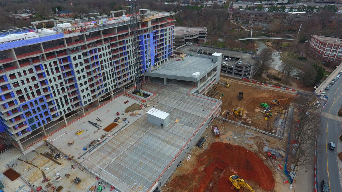 Brasfield & Gorrie begins Falls Tower in Greenville, South Carolina