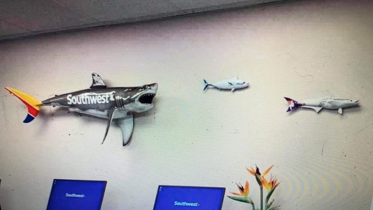 Southwest Airlines wall hangings give insight into