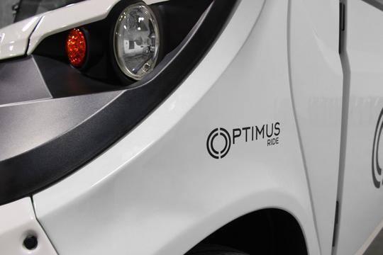 optimus ride logo on vehicle