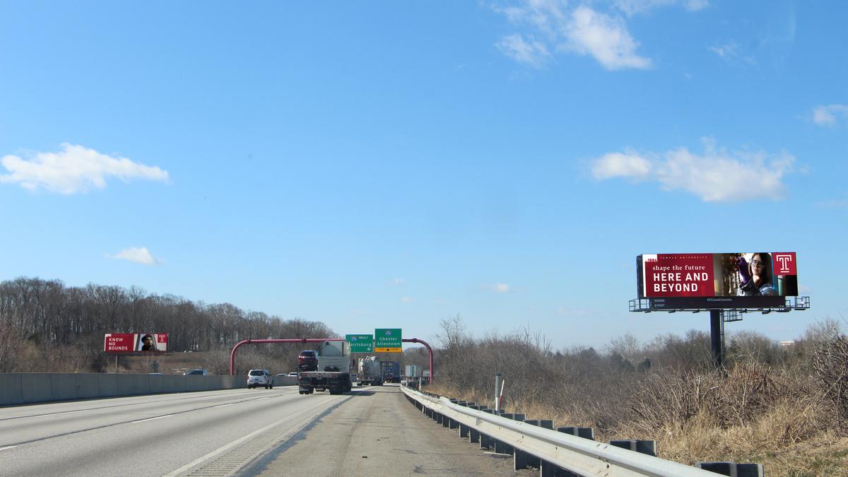 Temple University billboards are 'roadblocking' Philadelphia highways