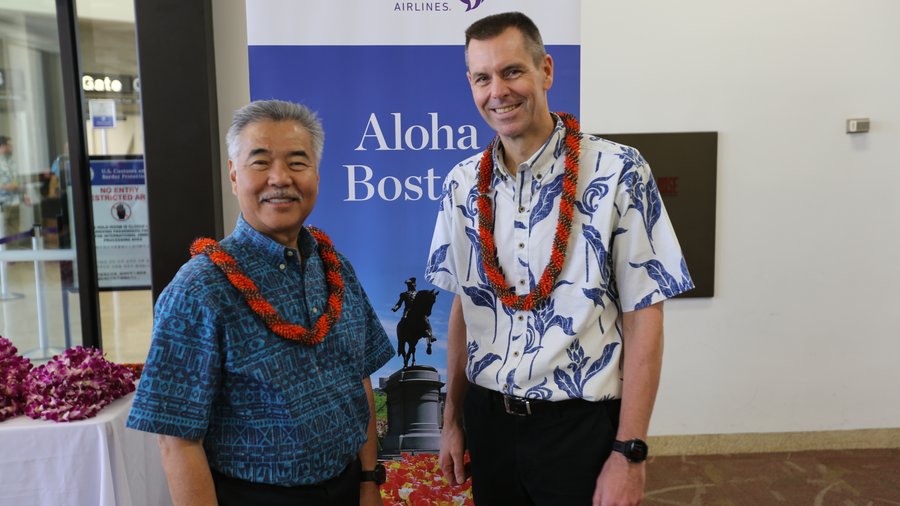 Hawaiian Airlines flight to Boston departs Honolulu on longest