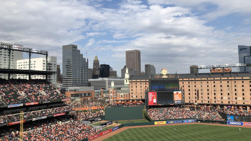 Oriole Park at Camden Yards upper deck bought out by Autumn Lake