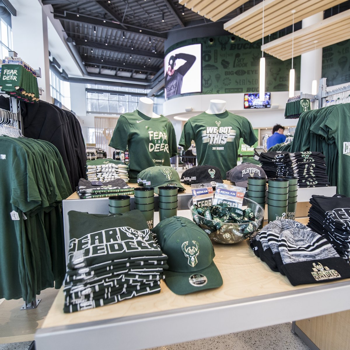 Bucks unveil new fan gear before Sunday's NBA playoff game