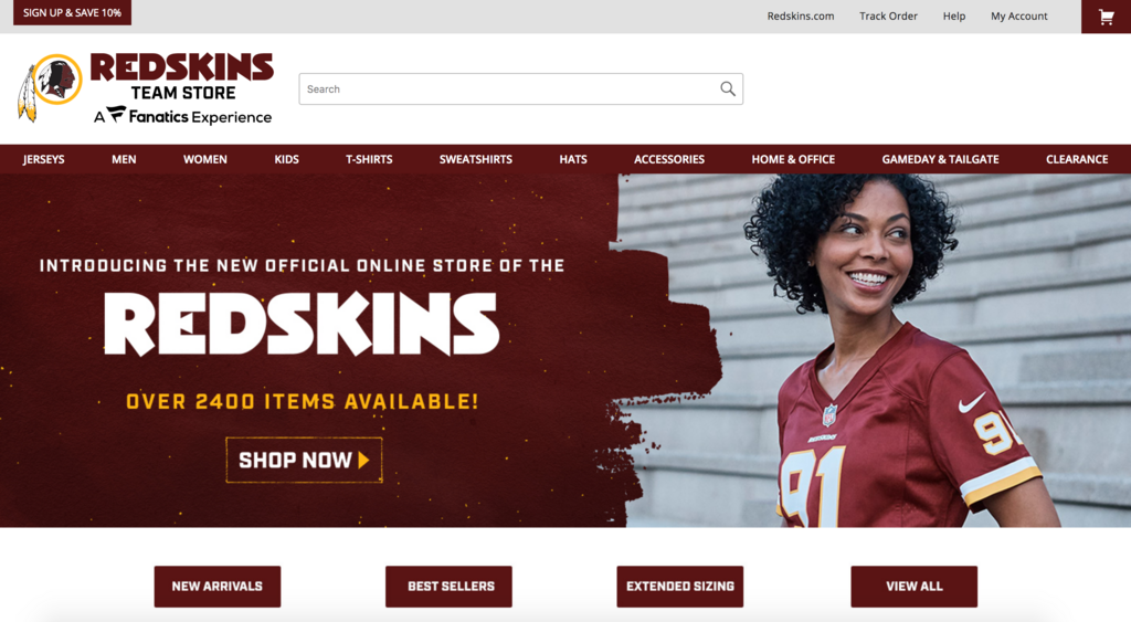 Washington's NFL team revamps online and in-venue team stores - Washington  Business Journal