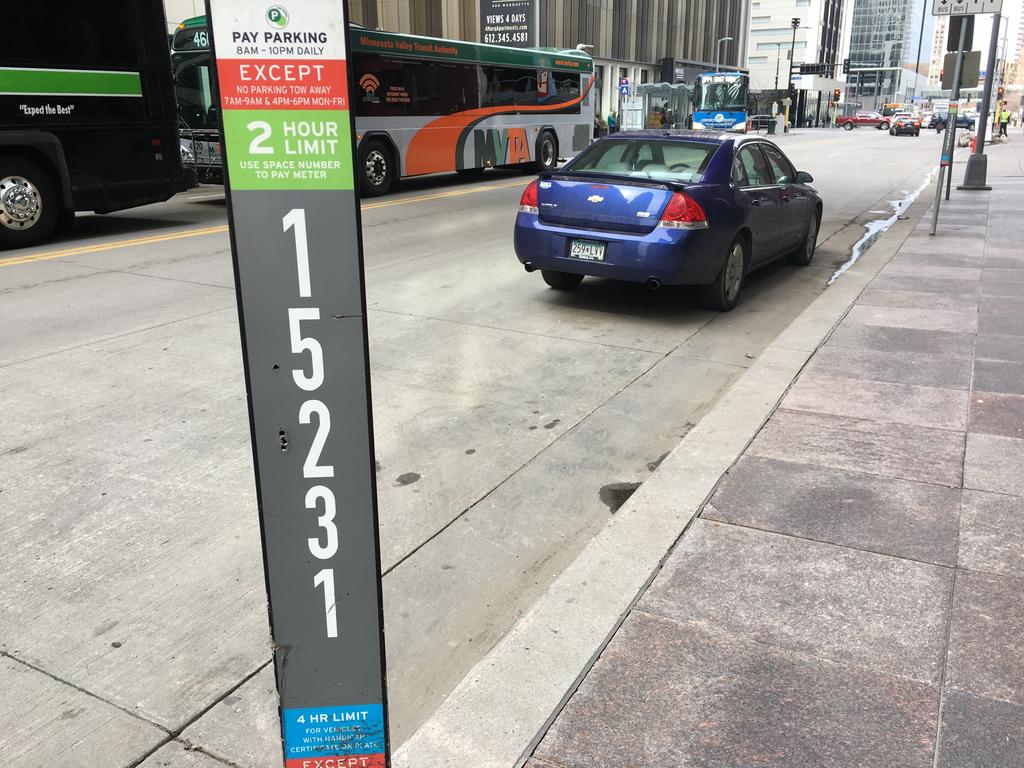 City of Minneapolis raised parking meter rates for 1 900 spaces