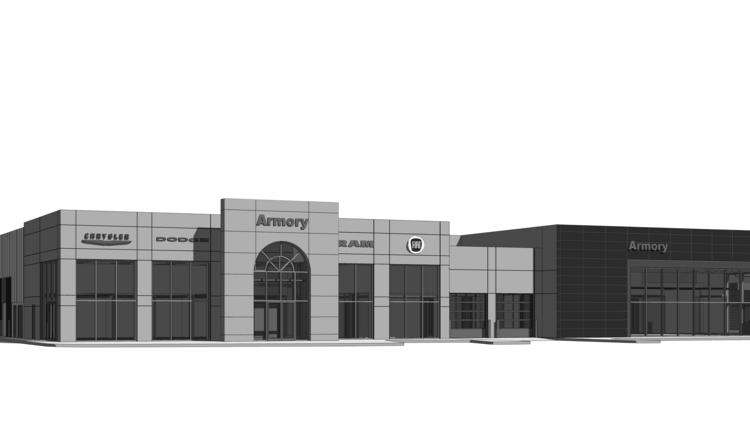 Armory Garage Got Approval To Build New Dealership On Central Avenue Albany Business Review [ 421 x 750 Pixel ]