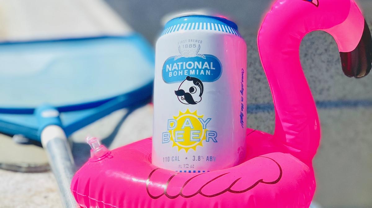 Baltimore's signature beer, Natty Boh: light, refreshing lager.