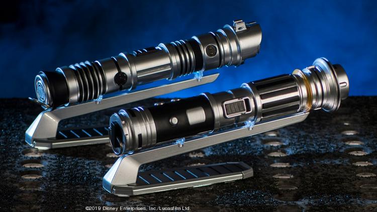 Guests can build their own lightsabers using various pieces found around the Star Wars universe.