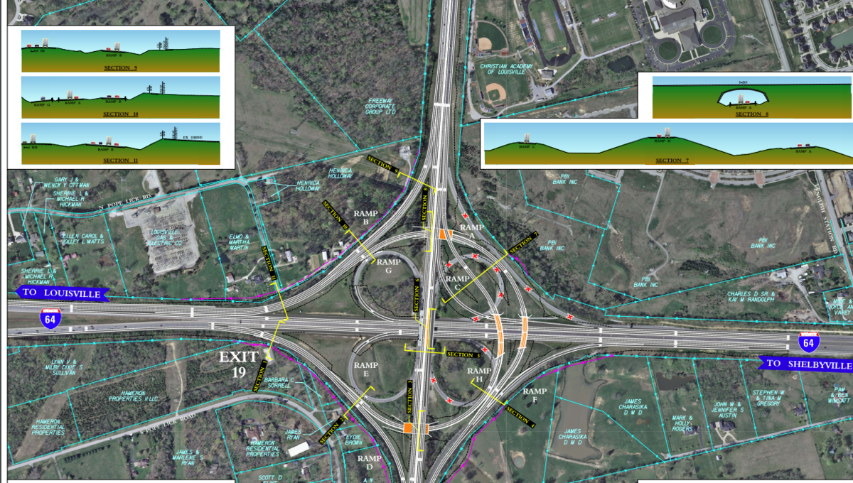 Kentucky S New Design For Revamped Gene Snyder Freeway Interstate