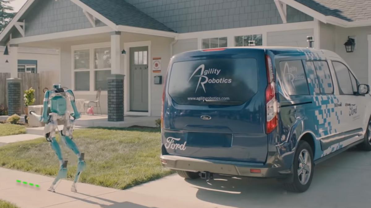 ÙØªÙجة Ø¨ØØ« Ø§ÙØµÙر ع٠âªTHIS TWO-LEGGED ROBOT WILL DELIVER PACKAGES VIA SELF-DRIVING FORDSâ¬â