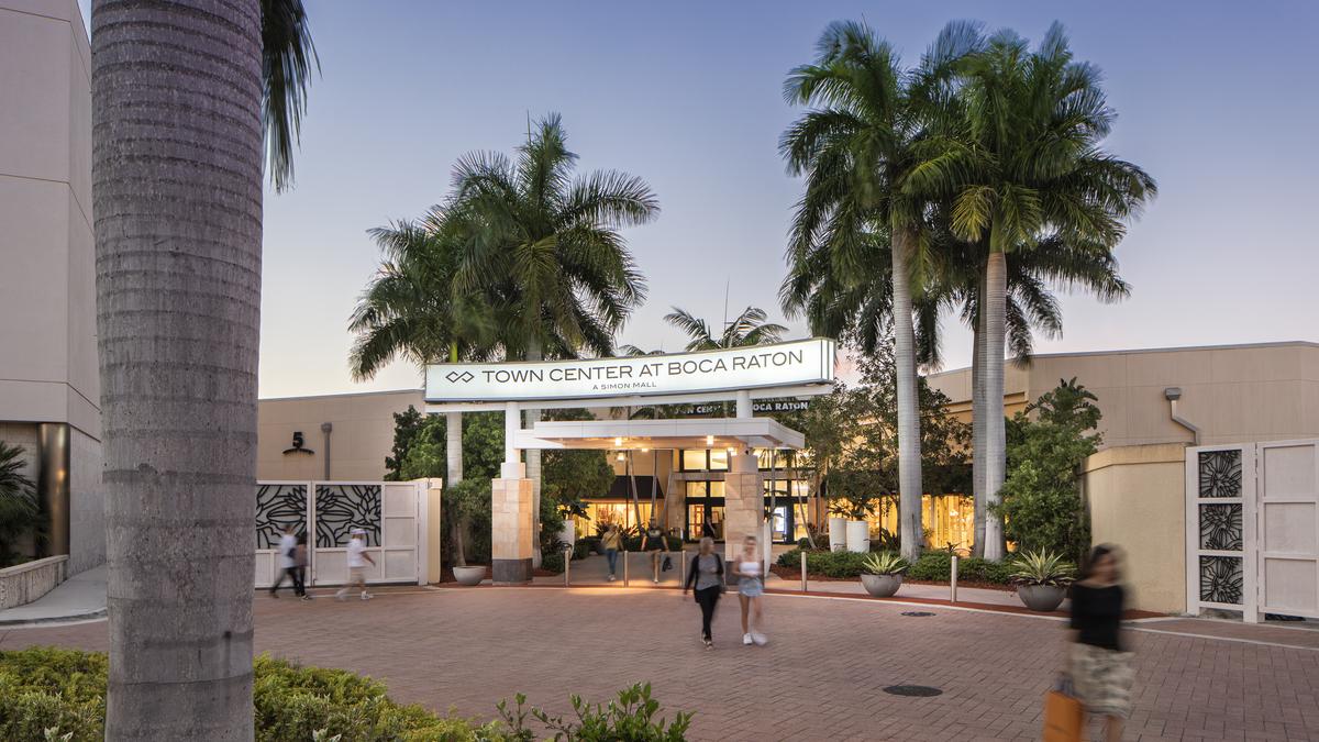 BOCA RATON, FL - MAY 13: A general view of the Boca Raton Town Center Mall  as restaurants re-open in accordance with Palm Beach County's Phase 1  reopening of businesses during the