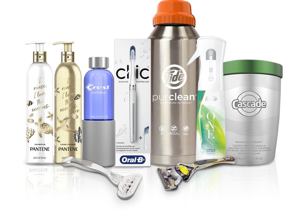 P&G designs 11 refillable, reusable products and packaging for