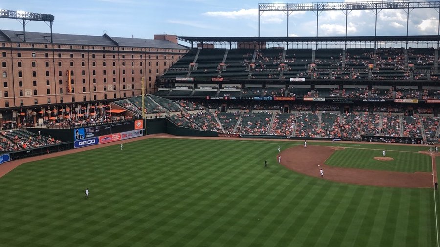 BALTIMORE, MD - May 30: A general view of Oriole Park at Camden