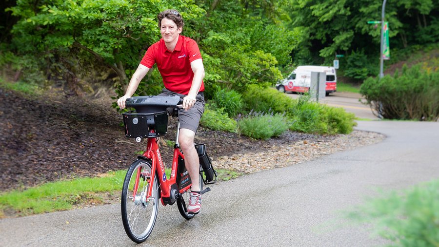 Red Bike opens share station on Lunken Airport Bike Trail Cincinnati