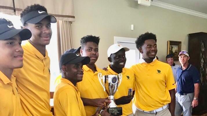 Image result for First All-Black golf team Drew Charter School