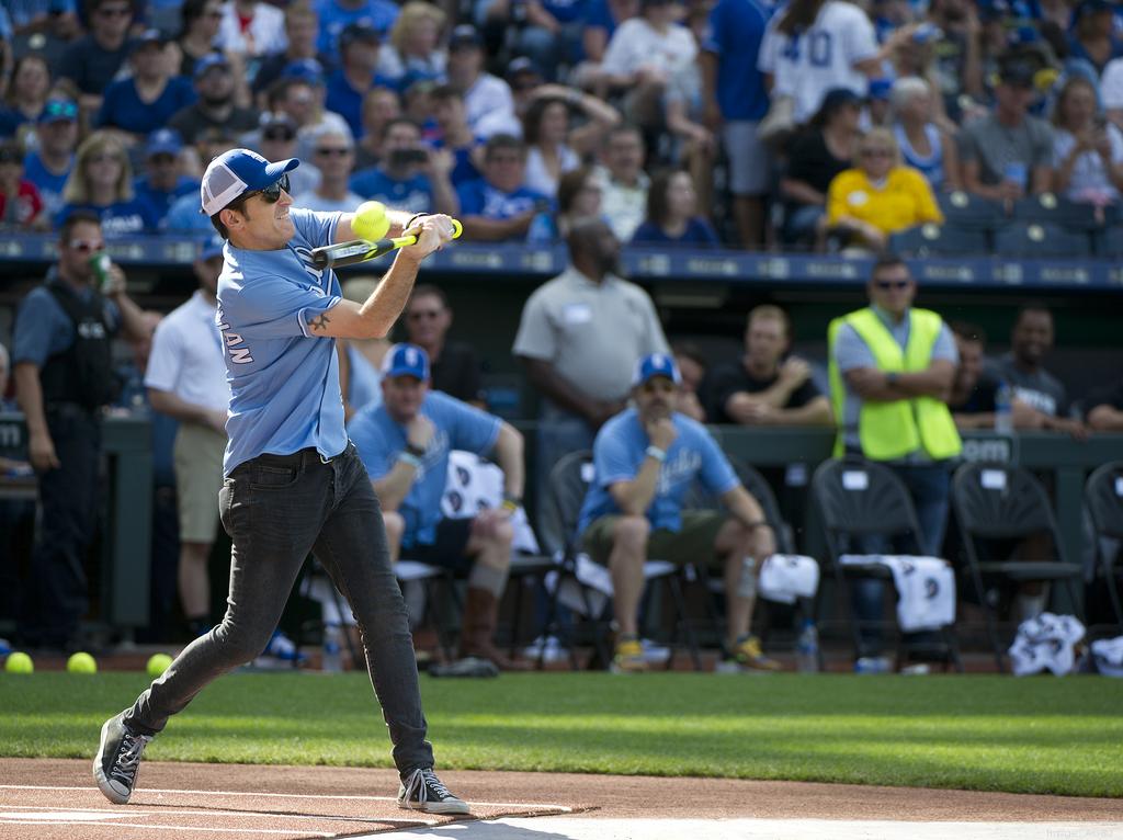 Royal fans. Celebrities play in the big Slick game at the K. June