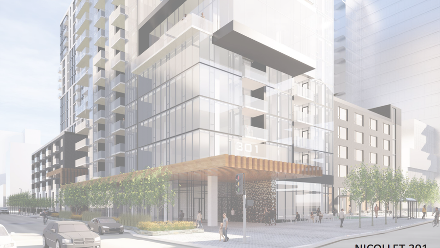 Opus planning 20story apartment tower on Nicollet Mall and Third Street in Minneapolis