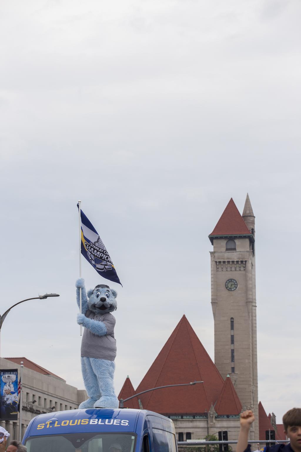 St. Louis Blues Car Flag - Blue