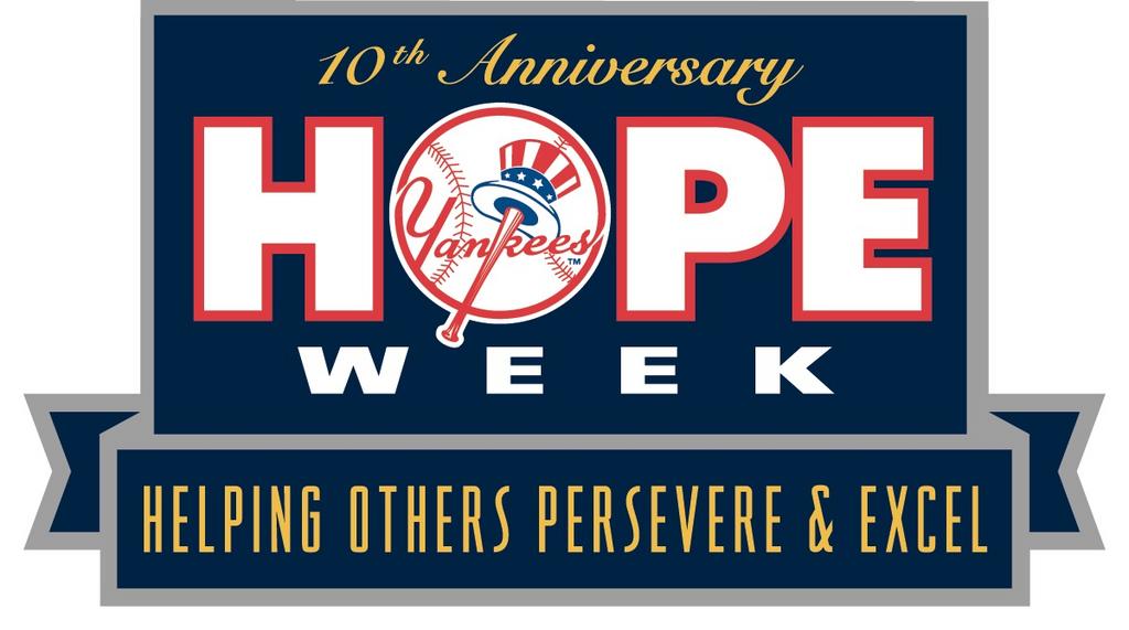 Official Yankees hope week helping others persevere and excel T