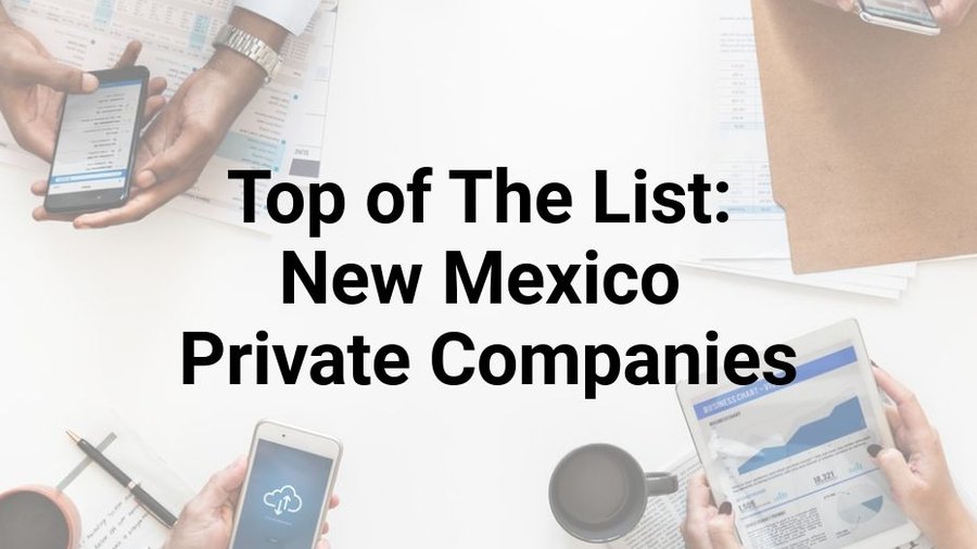 Top 10 private companies include Presbyterian, BCBSNM Albuquerque