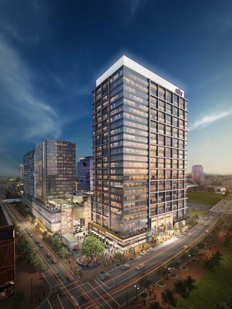 Ally Charlotte Center In Uptown Hits Construction Milestone Ally Charlotte Center In Uptown Hits Construction Milestone