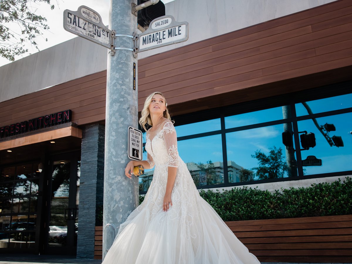 miracle mile wedding dresses