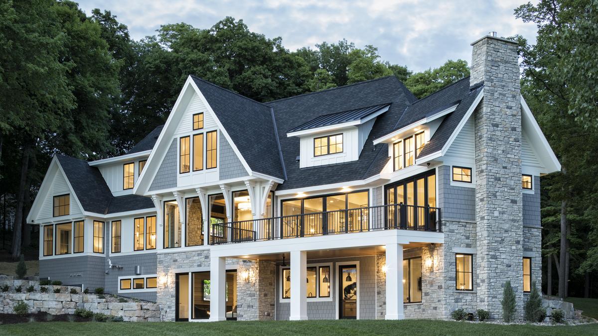 Newly constructed home on Lake Minnetonka's Breezy Point ...