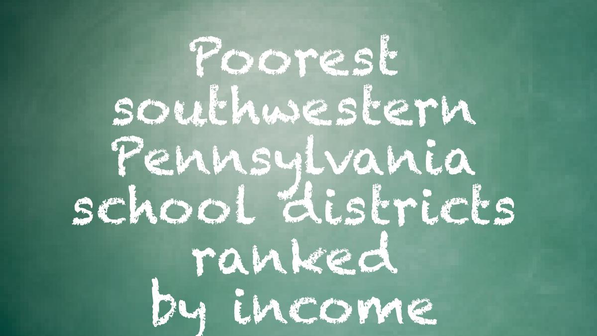 See which school districts have the poorest residents Pittsburgh Business Times