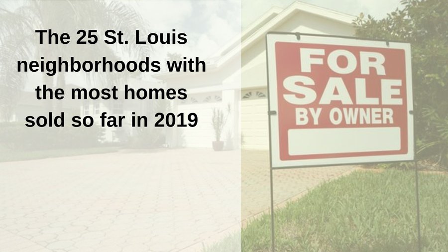 St. Louis neighborhoods with the most home sales St. Louis Business