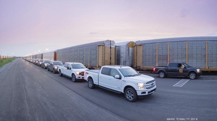 Ford F 150 Shows Off One Million Pound Towing Capacity