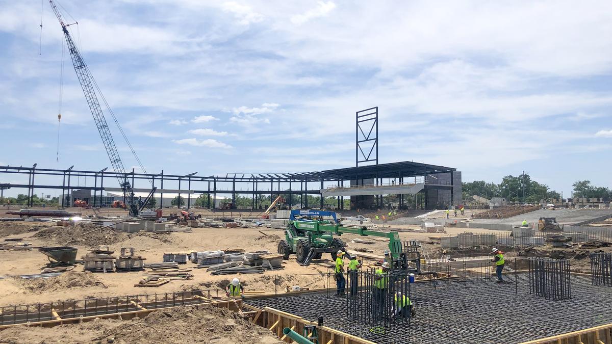 Wichita baseball stadium starting to go vertical - Wichita Business Journal