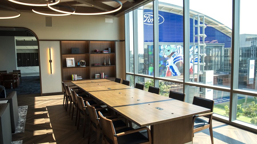 Here's a sneak peek of the Dallas Cowboys coworking space that opens on  Thursday at The Star in Frisco - Dallas Business Journal