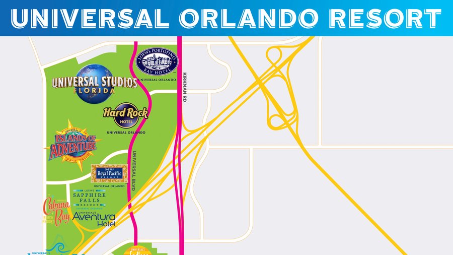 2019 Universal Studios Orlando Map and Islands of Adventure Map 