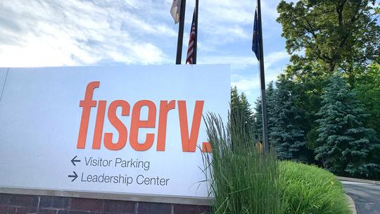 Fiserv HQ sign