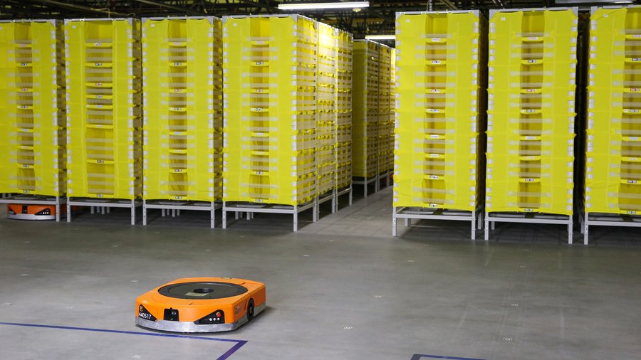 With new warehouse robots,  looks to invent its way out of