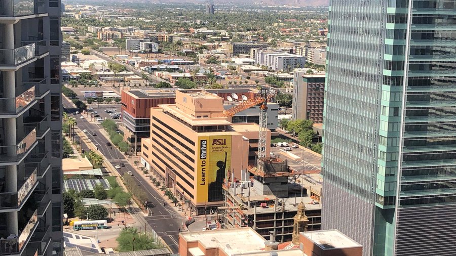 Phoenix High Rises Downtown construction