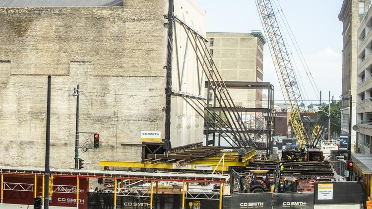 Crews Start Moving Warner Grand Theatre Wall For Mso Video