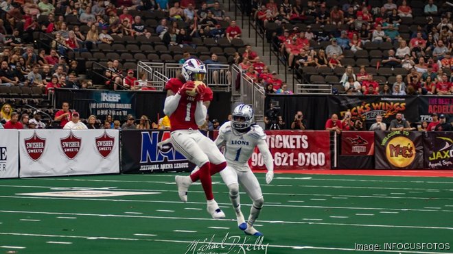 NAL National Arena League Football JACKSONVILLE SHARKS Red Black