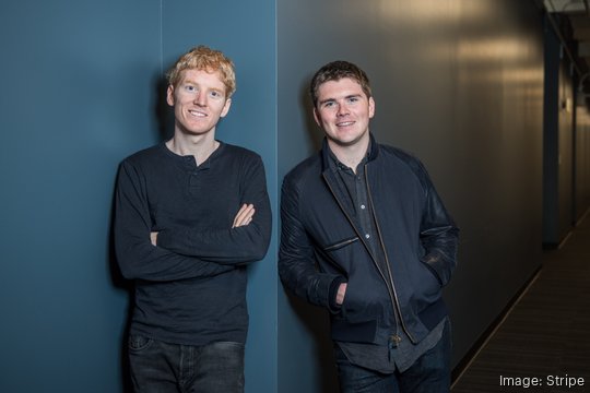 Stripe founders Patrick and John Collison