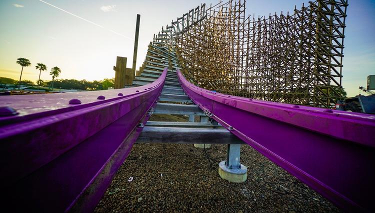 Busch Gardens shares image of the first track pieces installed