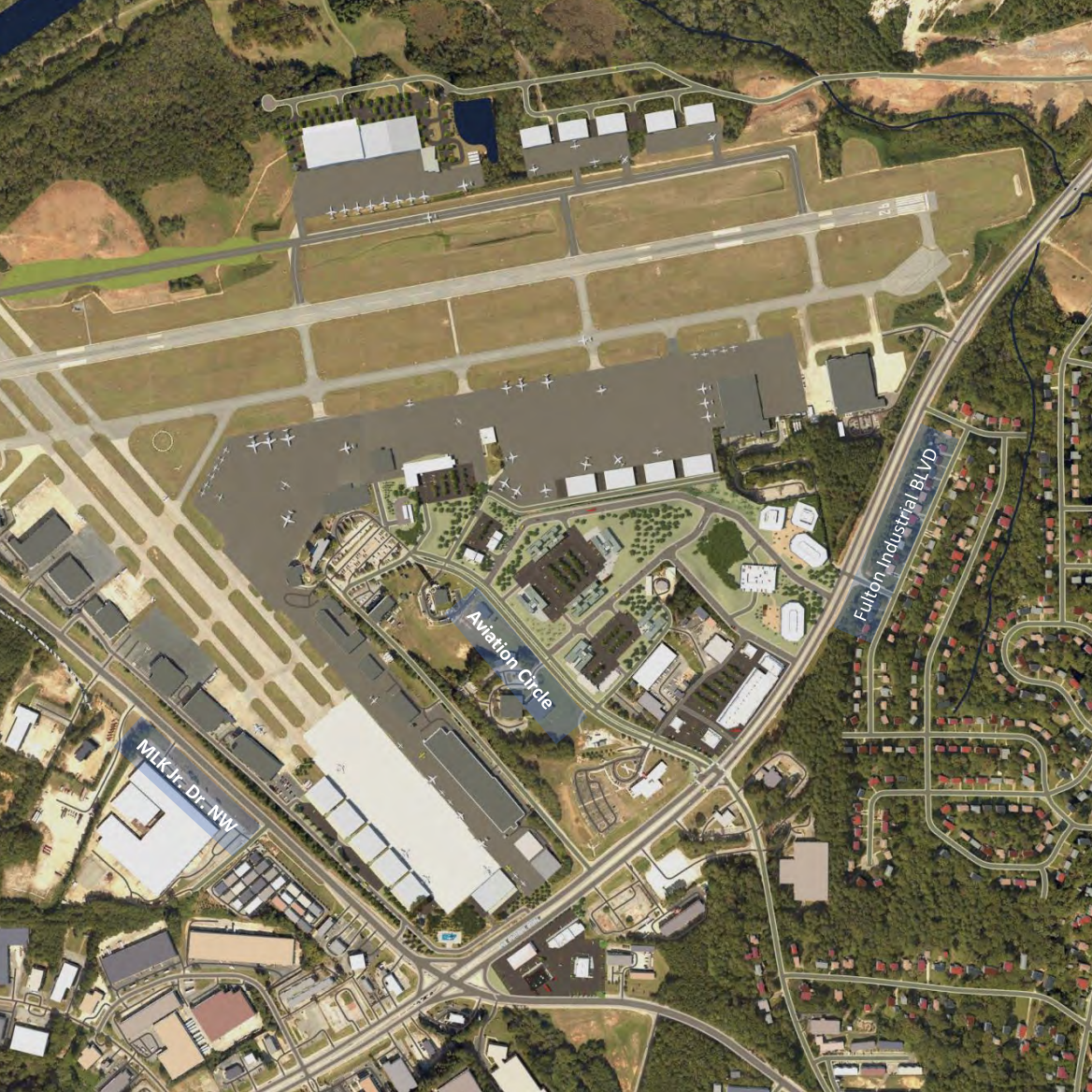 Fulton county deals brown airport